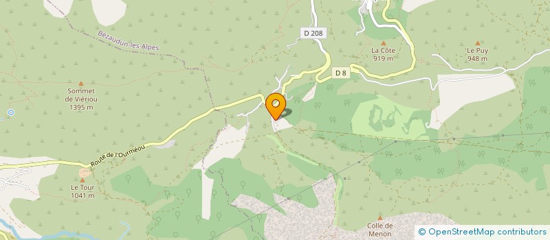 localisation de l'entreprise CAMILLERE  BEZAUDUN-LES-ALPES