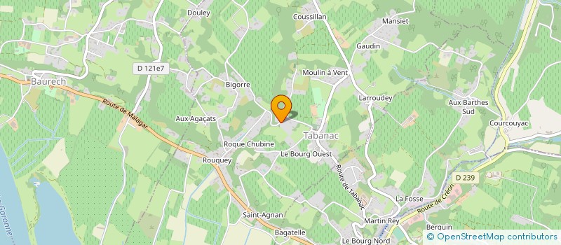 localisation de l'entreprise CAMILLETTE  TABANAC