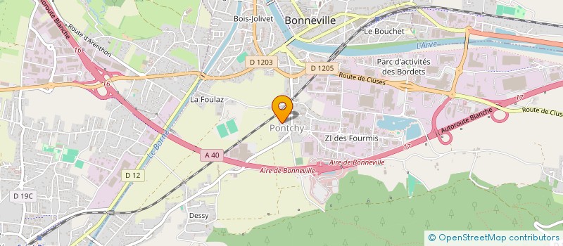 localisation de l'entreprise CAMILO  BONNEVILLE