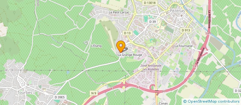 localisation de l'entreprise CAMILOU  PEZENAS