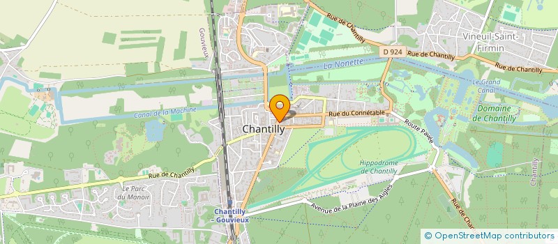 localisation de l'entreprise CAMILOU HABILLEMENT  CHANTILLY