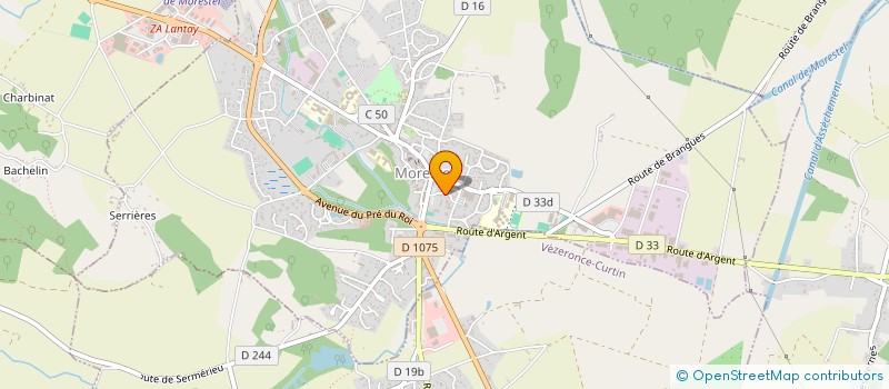 localisation de l'entreprise CAMIN  MORESTEL