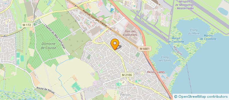 localisation de l'entreprise CAMIN  PEROLS