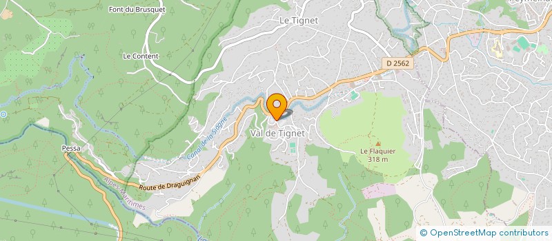 localisation de l'entreprise CAMIN DAU TIGNET à LE TIGNET