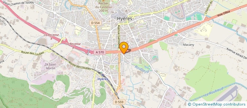 localisation de l'entreprise CAMINA à HYERES