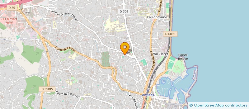 localisation de l'entreprise CAMINAC à ANTIBES