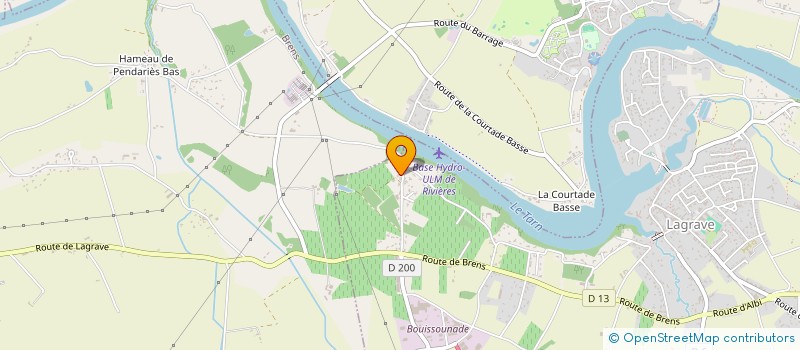 localisation de l'entreprise CAMINADE 3  LAGRAVE