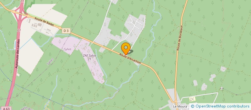 localisation de l'entreprise CAMINADE  BELIN-BELIET