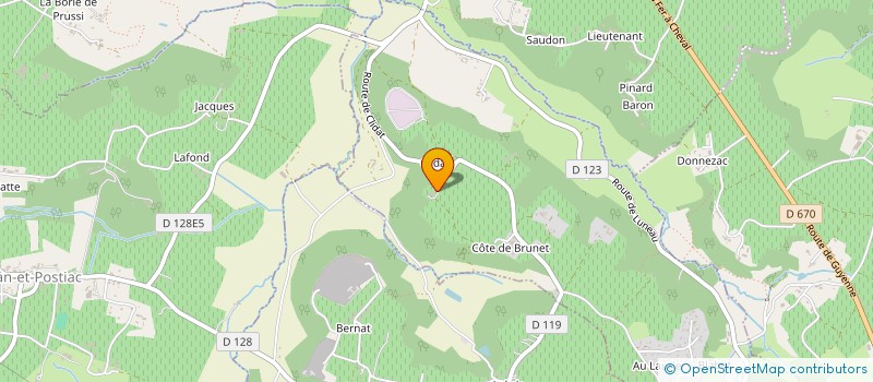 localisation de l'entreprise CAMINADE ET FILS  GENISSAC