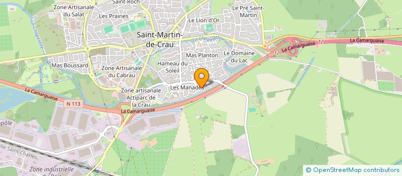 localisation de l'entreprise CAMINADE YSCBR à SAINT-MARTIN-DE-CRAU