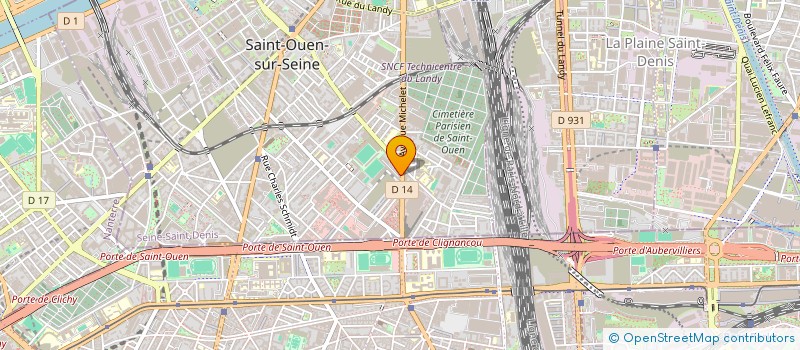localisation de l'entreprise CAMINATA SARL à SAINT-OUEN-SUR-SEINE