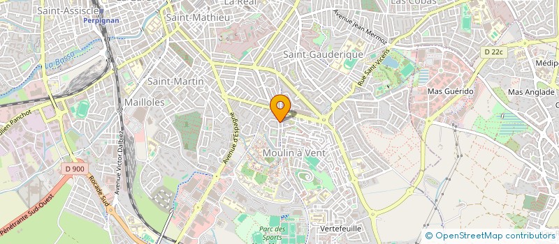 localisation de l'entreprise CAMINEO MONTAGNE LOISIRS à PERPIGNAN