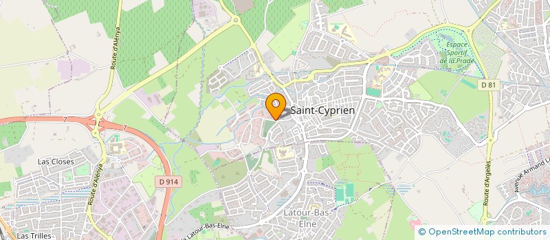 localisation de l'entreprise CAMINEO VOYAGES ET TOURISME  SAINT-CYPRIEN