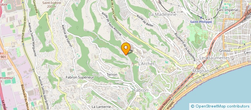 localisation de l'entreprise CAMINIE à NICE
