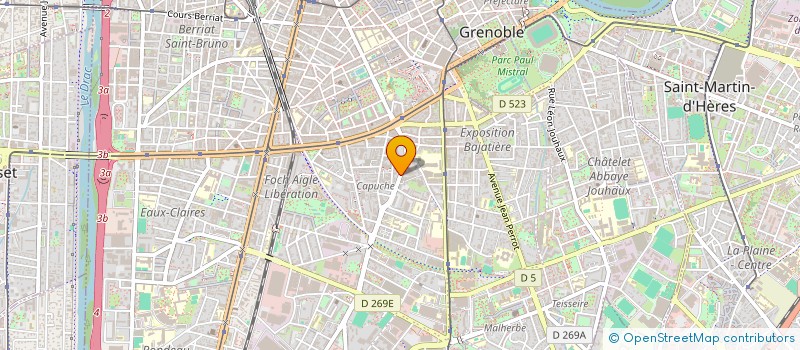 localisation de l'entreprise CAMINITI FRERES à GRENOBLE