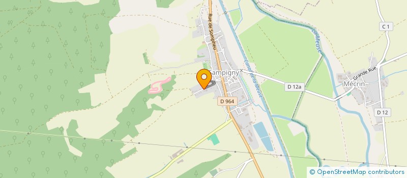 localisation de l'entreprise CAMINORA à SAMPIGNY