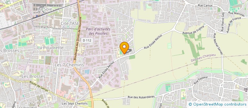 localisation de l'entreprise CAMINVEST  DECINES-CHARPIEU