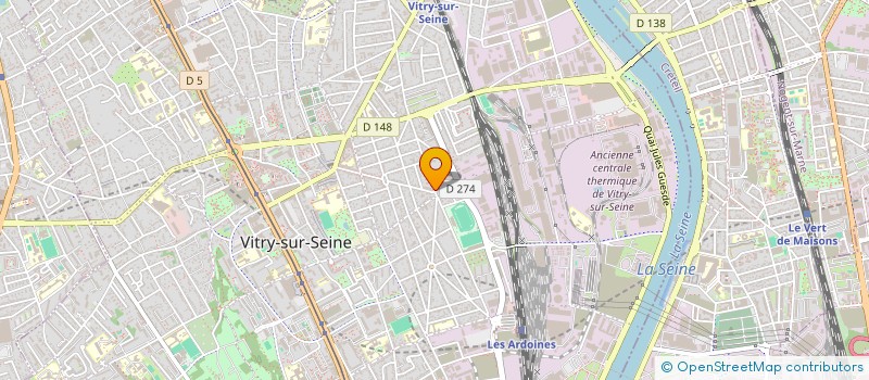 localisation de l'entreprise CAMIOLO BENOIT ET MARCELLE  VITRY-SUR-SEINE