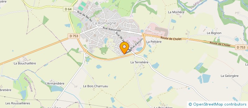 localisation de l'entreprise CAMIVAN  LA ROMAGNE