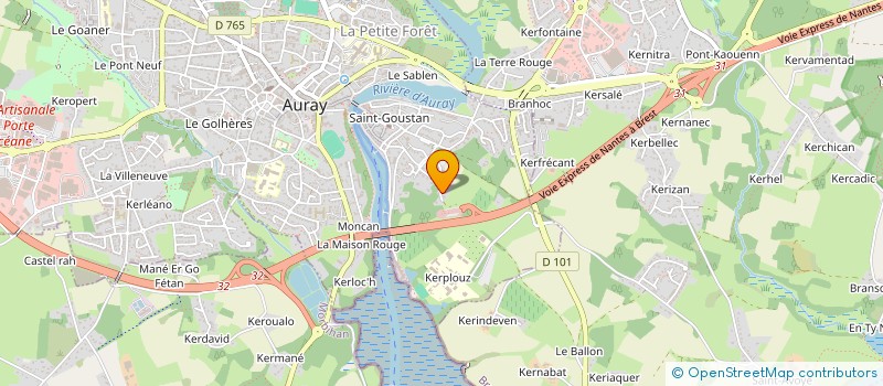 localisation de l'entreprise CAMIXEL à AURAY