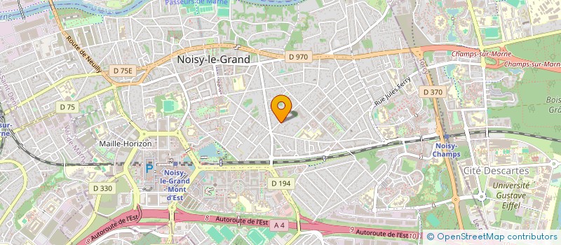 localisation de l'entreprise CAMJ à NOISY-LE-GRAND