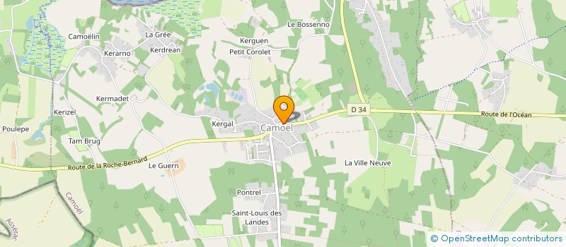 localisation de l'entreprise CAMJE  PEAULE