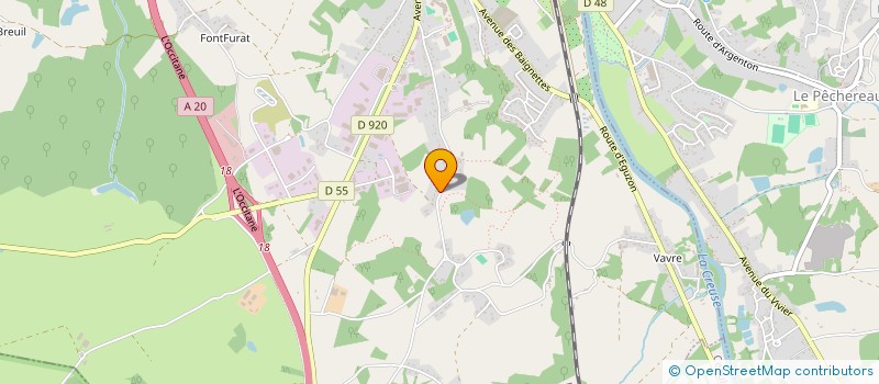 localisation de l'entreprise CAML à ARGENTON-SUR-CREUSE