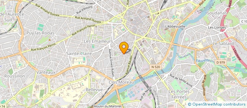 localisation de l'entreprise CAMMART à LIMOGES
