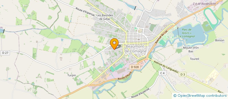 localisation de l'entreprise CAMMAS TP  FAUDOAS