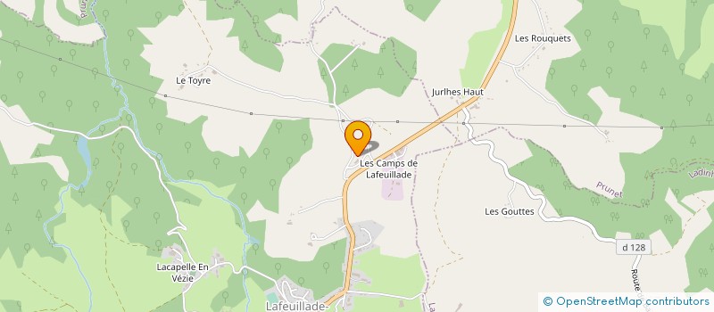 localisation de l'entreprise CAMMAS TRIAGE NEGOCE AGRICOLE - C.T.N.A. à LAFEUILLADE-EN-VEZIE