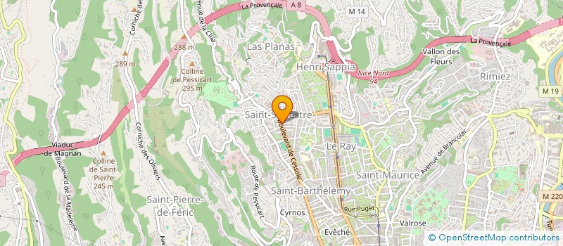 localisation de l'entreprise CAMMERA - TANGUY BELMON INDIVISION à NICE