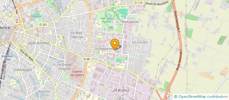 localisation de l'entreprise CAMO à VALENCE