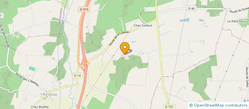 localisation de l'entreprise CAMOEX à REIGNAC