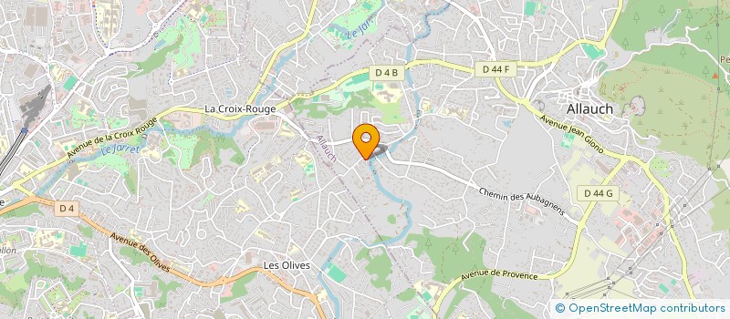 localisation de l'entreprise CAMOIN-NEDELEC  ALLAUCH