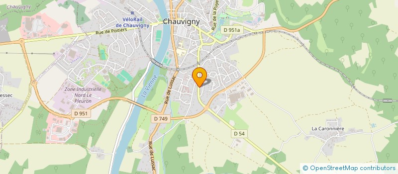 localisation de l'entreprise CAMOPE à CHAUVIGNY