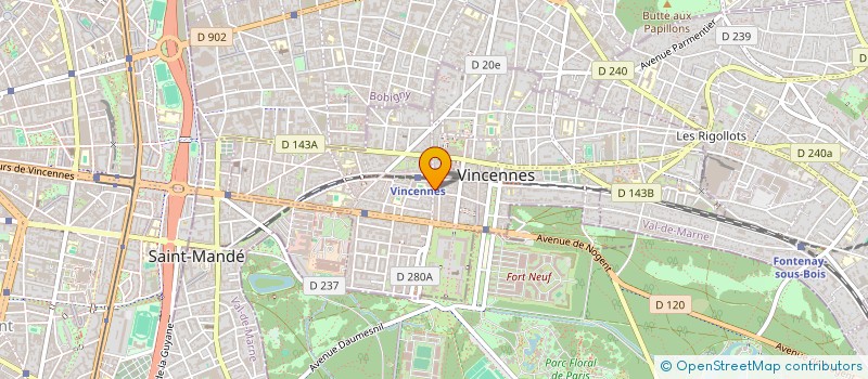 localisation de l'entreprise CAMORLHINE à VINCENNES