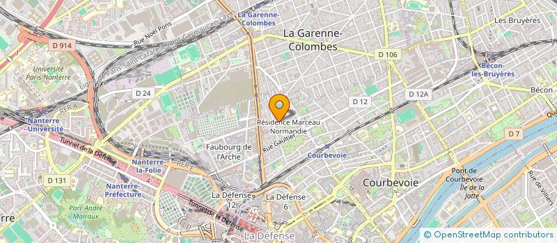 localisation de l'entreprise CAMOTAS à COURBEVOIE