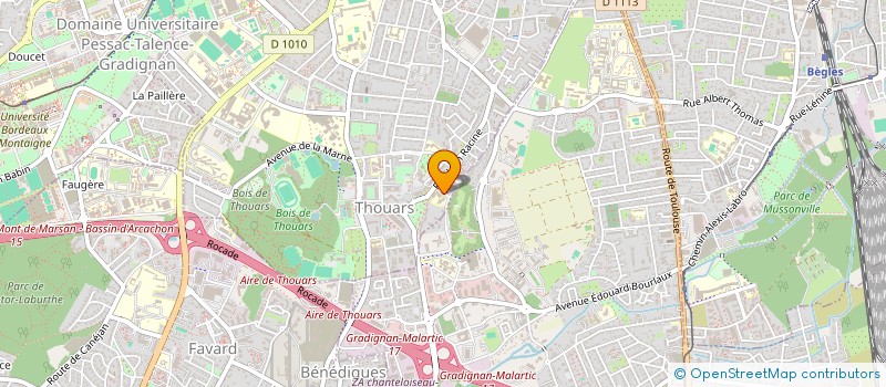 localisation de l'entreprise CAMOU BERTRAND  TALENCE