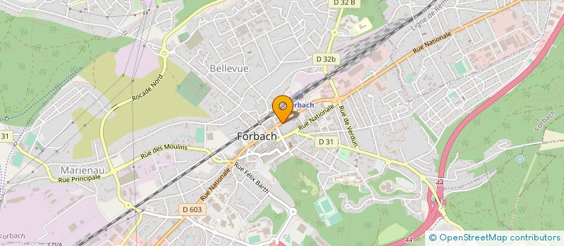 localisation de l'entreprise CAMOUFLAGE SARL  FORBACH