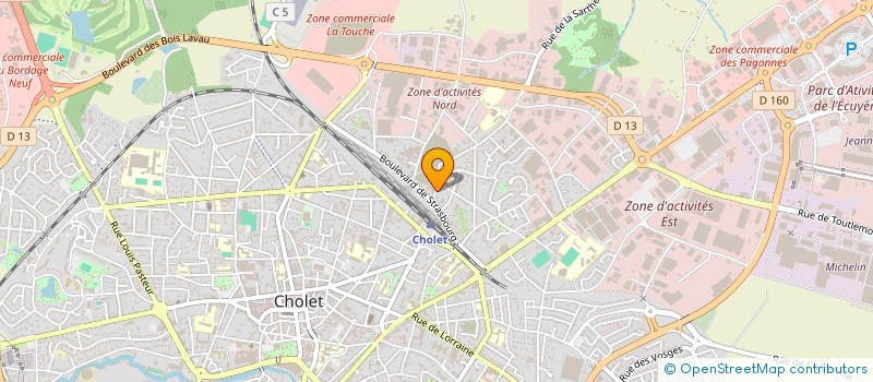 localisation de l'entreprise CAMOUFLAGE STREET CREW à CHOLET