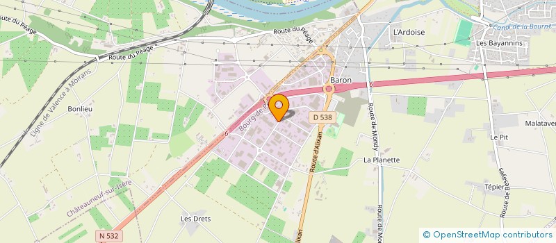 localisation de l'entreprise CAMP  BOURG-DE-PEAGE