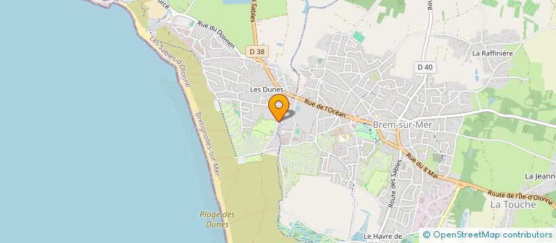 localisation de l'entreprise CAMP AMITIE ET NATURE CAMPING à BRETIGNOLLES-SUR-MER