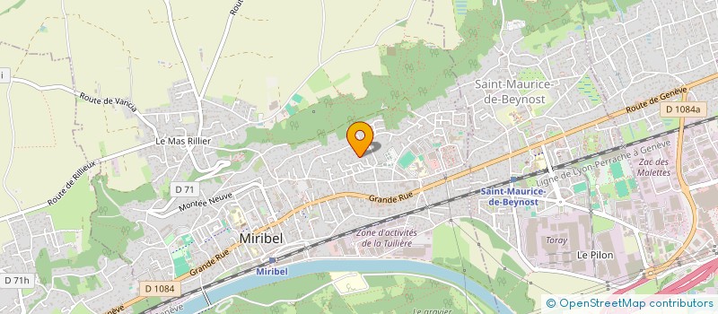 localisation de l'entreprise CAMP BASKET  MIRIBEL