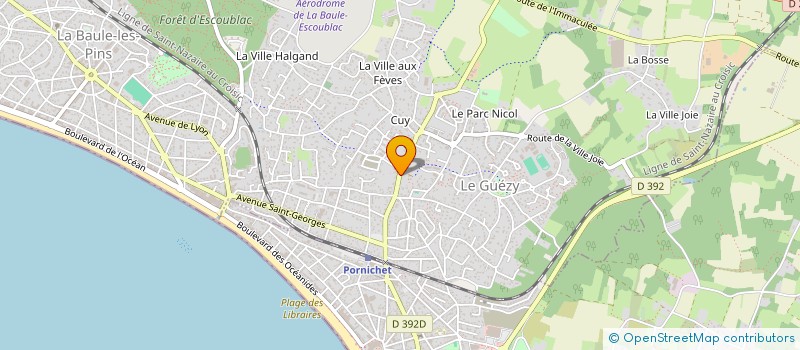localisation de l'entreprise CAMP BOOST  LA BAULE-ESCOUBLAC