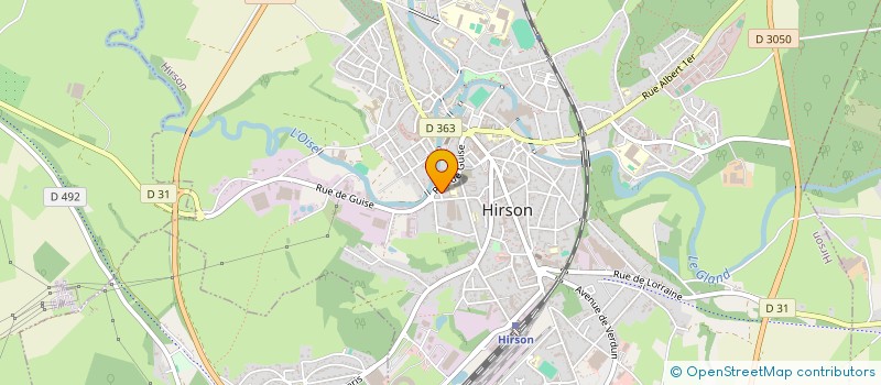 localisation de l'entreprise CAMP' CONNECT' à HIRSON