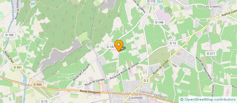 localisation de l'entreprise CAMP DE BARRAS  CABRIERES-D'AVIGNON