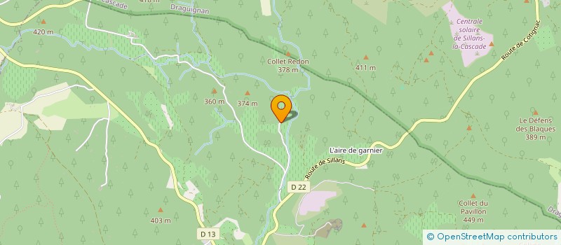 localisation de l'entreprise CAMP DE MAYOC à COTIGNAC