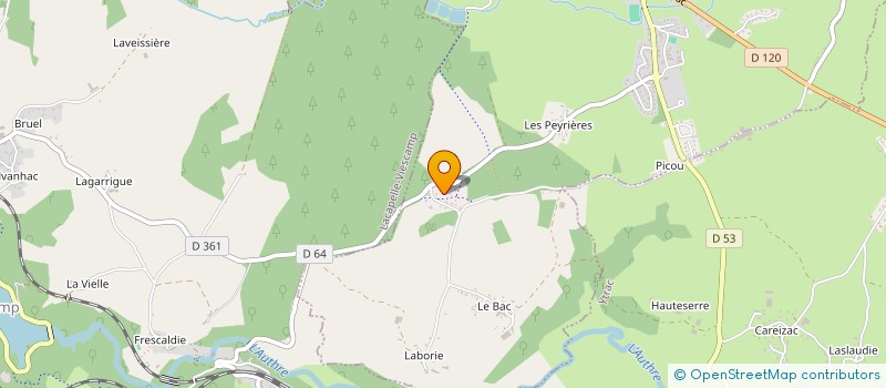 localisation de l'entreprise CAMP DE VEYRIERE à SAINT-PAUL-DES-LANDES
