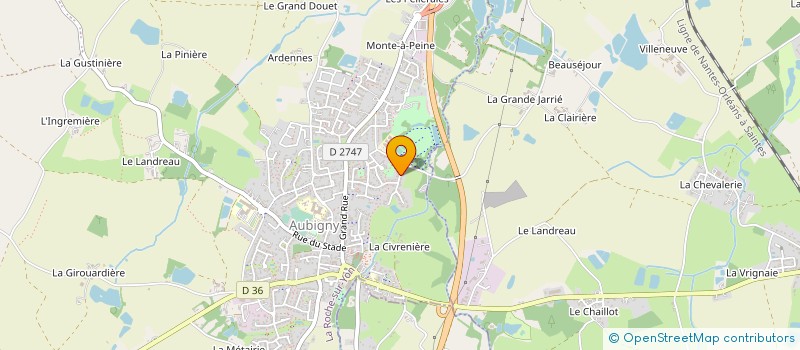 localisation de l'entreprise CAMP DECO  AUBIGNY-LES CLOUZEAUX