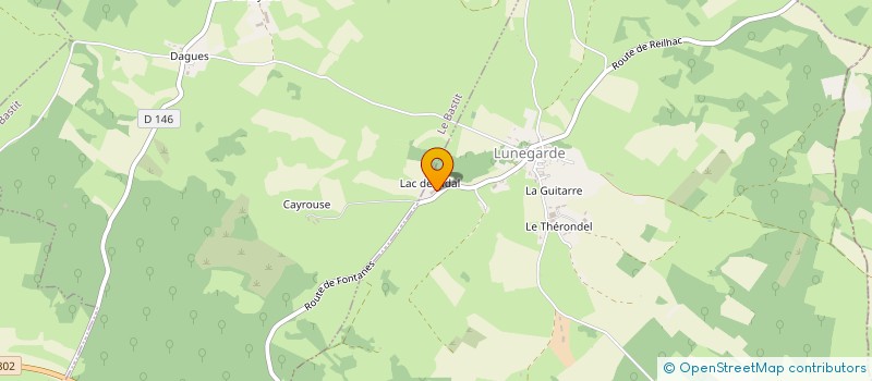 localisation de l'entreprise CAMP DU MOULIN  LUNEGARDE